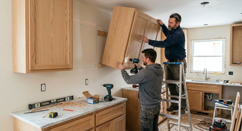 Wood Cabinet Installation in Bloomington, IN