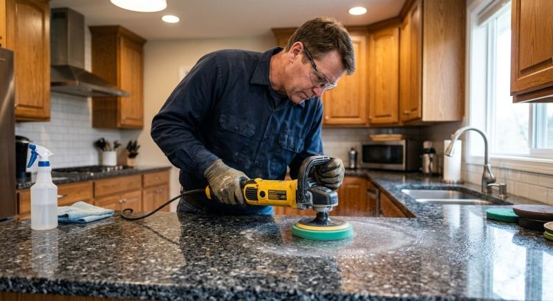 Marble Countertop Polishing in Roseville, CA